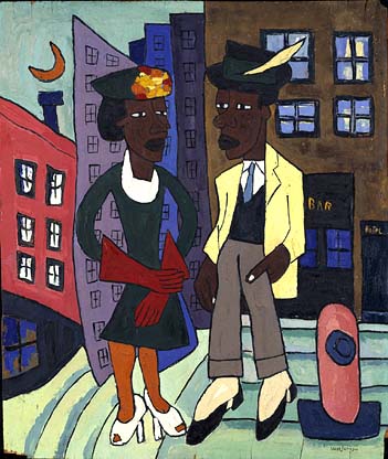 Street Life Harlem by William H Johnson 1939